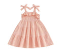 Pink Tiered Muslin Dress