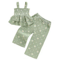 Sage Smocked Daisy Set