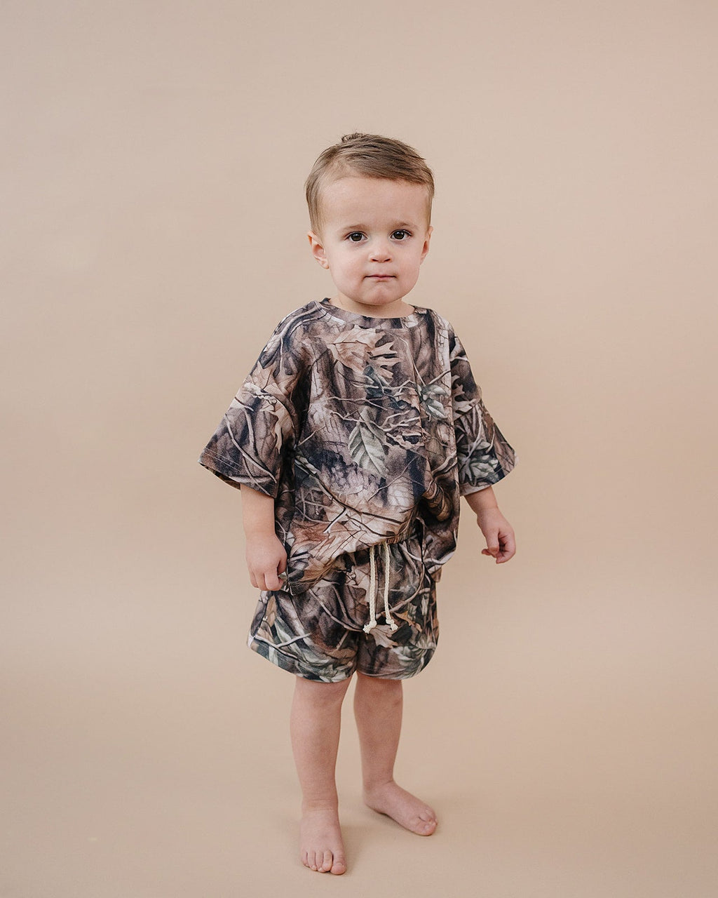 Shorts Set | Brown Camo