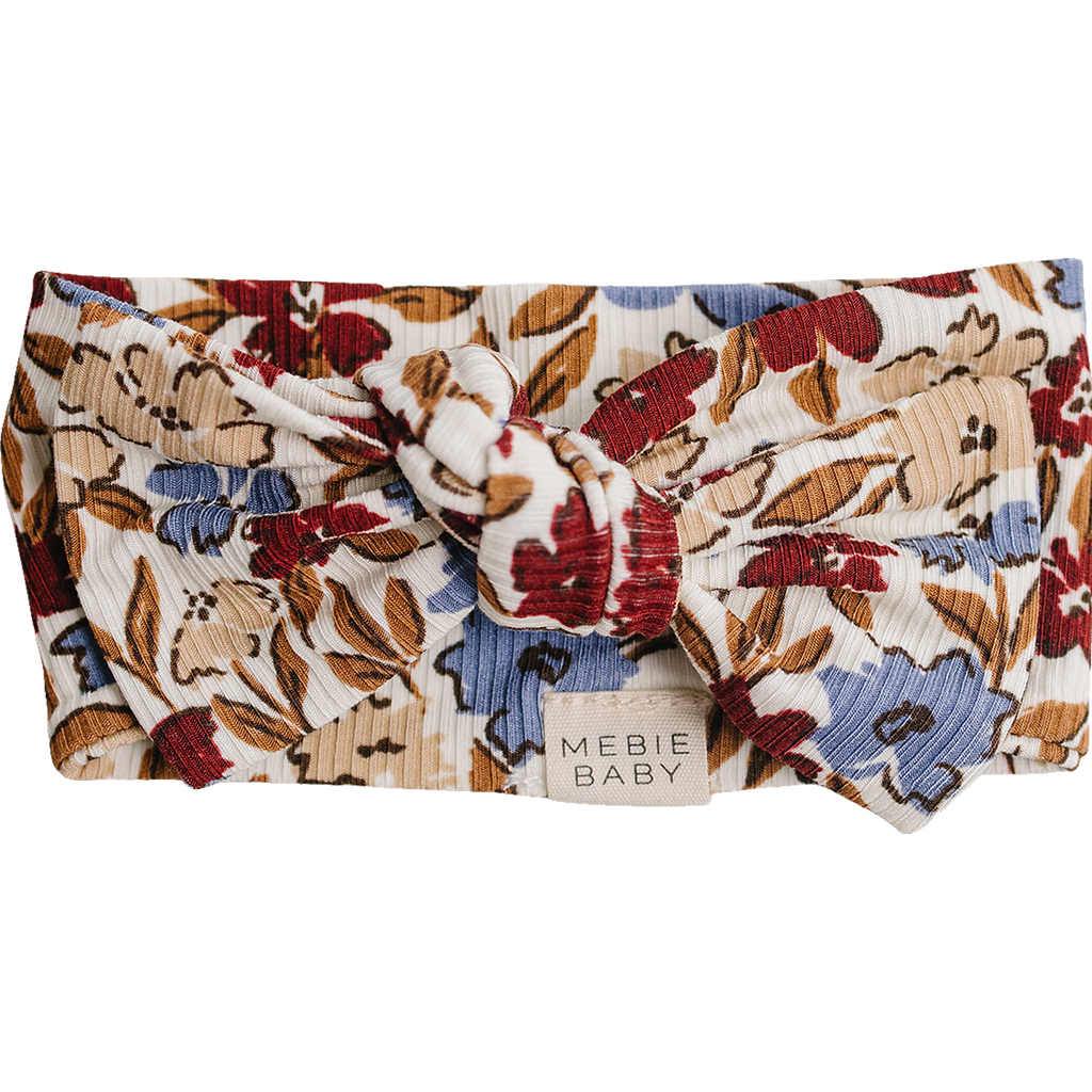 Desert Floral Ribbed Bamboo Head Wrap