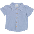 Blue Stripe Button Up Pocket Shirt