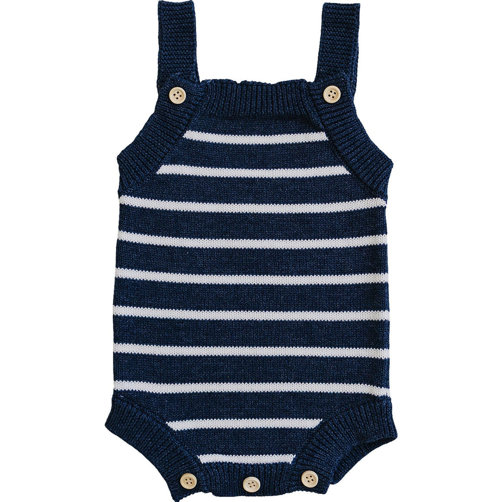 Nautical Stripe Knit Bubble Romper