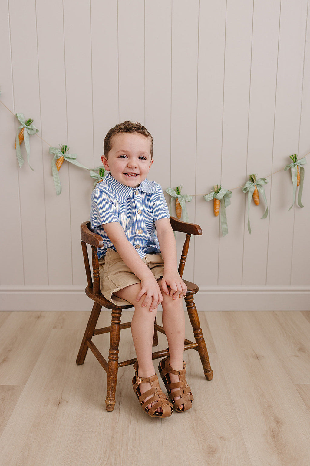 Blue Stripe Button Up Pocket Shirt