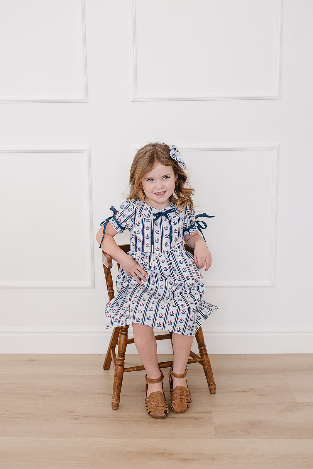 Block Print Floral Dress