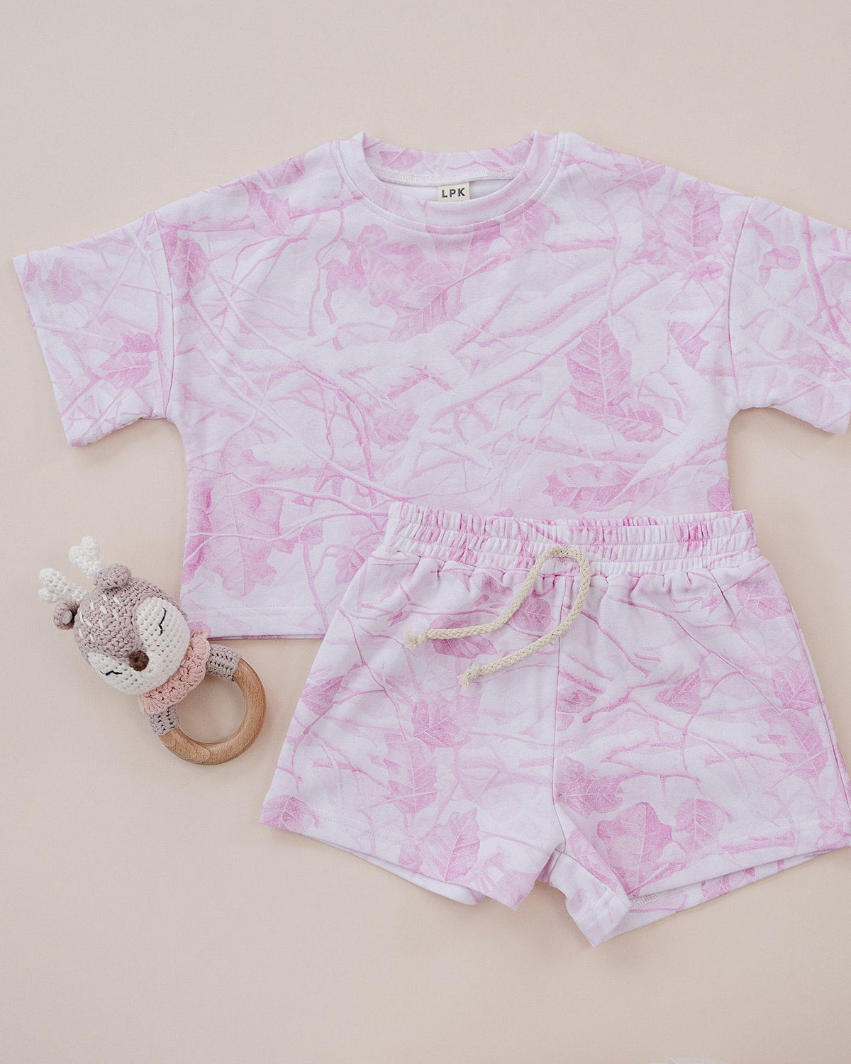 Shorts Set | Pink Camo